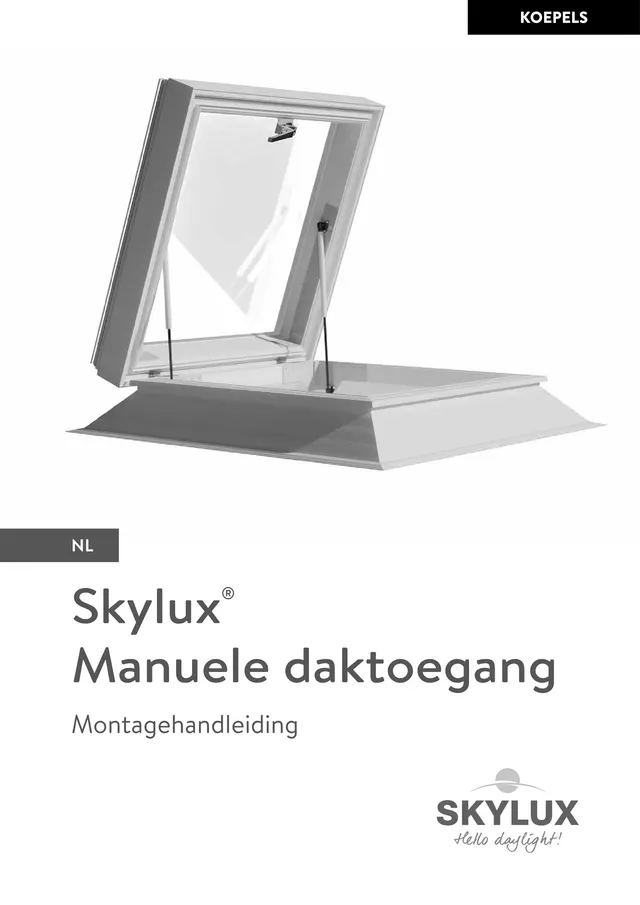 Skylux Daktoegang: voorblad van de montagehandleiding