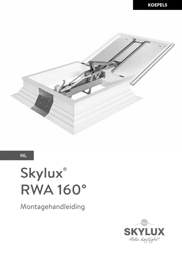 Skylux Rook- en warmteafvoer: voorblad van de montagehandleiding